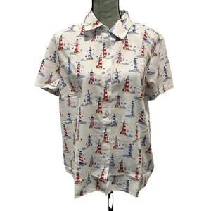 Fiesta Camp Shirt with Lighthouse design - Large NWOT
